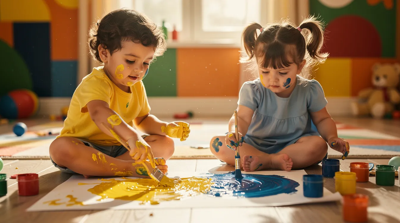 Activité peinture pour les 2-3 ans : 10 idées ludiques