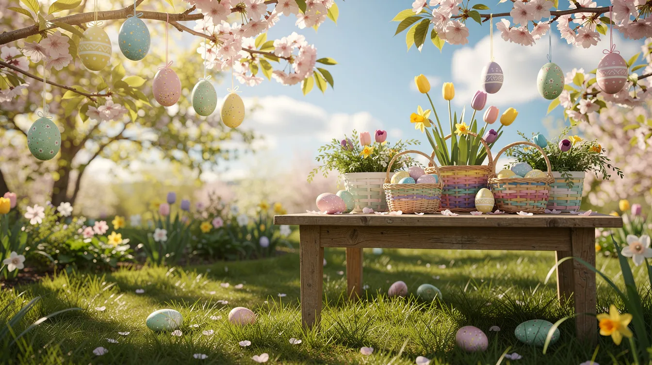 Décoration de pâques extérieur à faire soi-même : 10 idées créatives