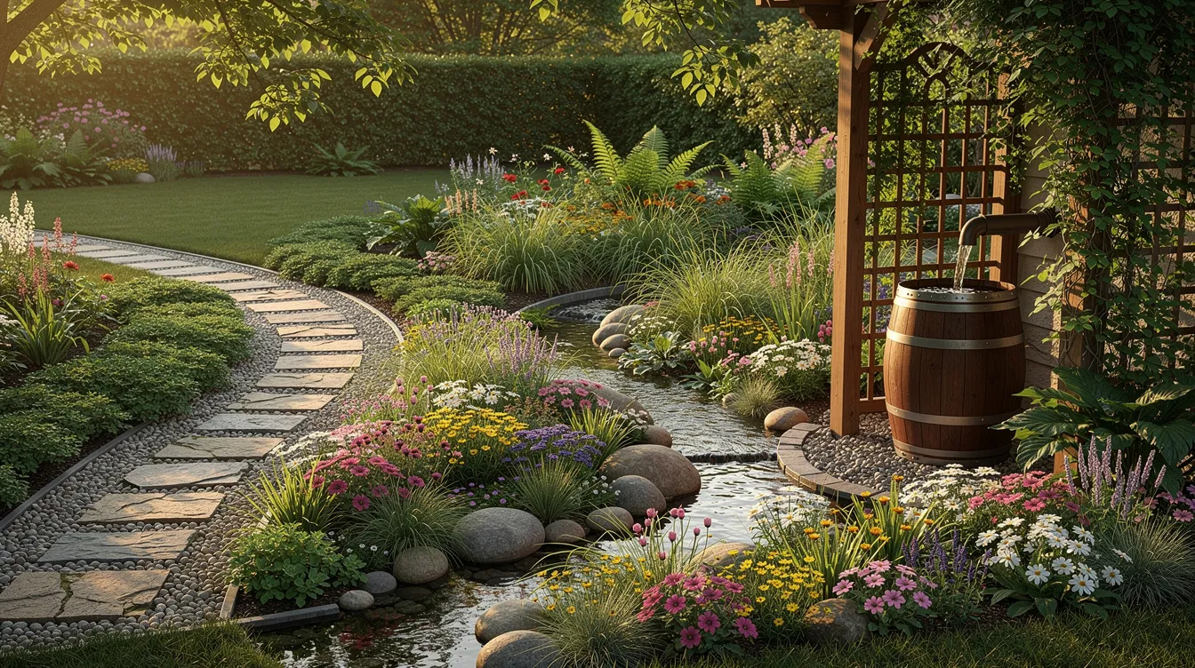 Évacuation des eaux de pluie dans le jardin : 5 solutions efficaces