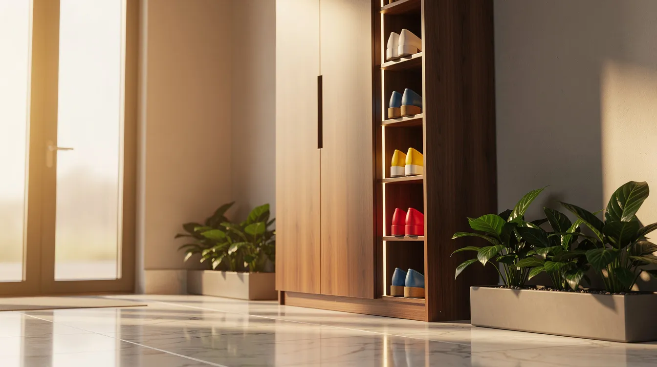 Range chaussures action : le meuble parfait pour votre entrée