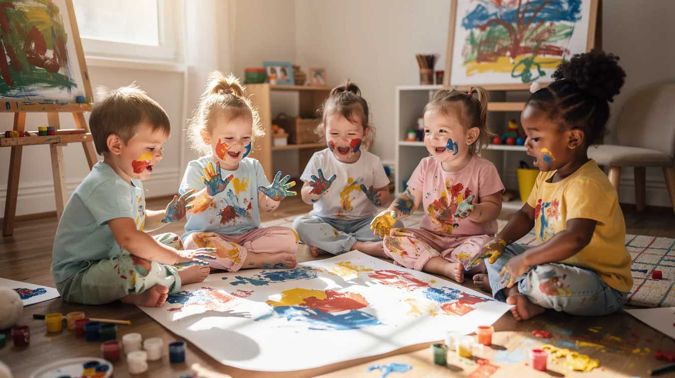 Techniques de peinture adaptées aux tout-petits