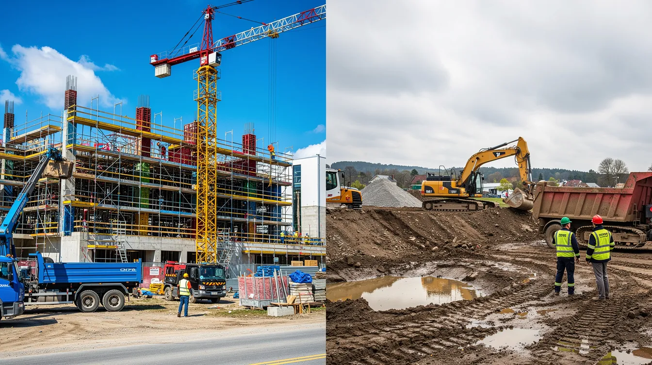 Différences entre bâtiment et travaux publics