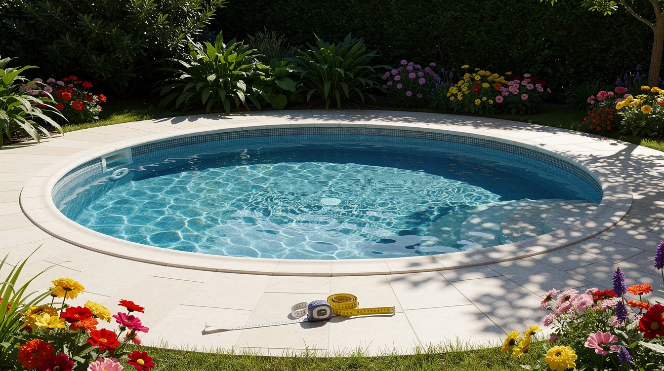 Volume d'une piscine ronde : méthode et formules