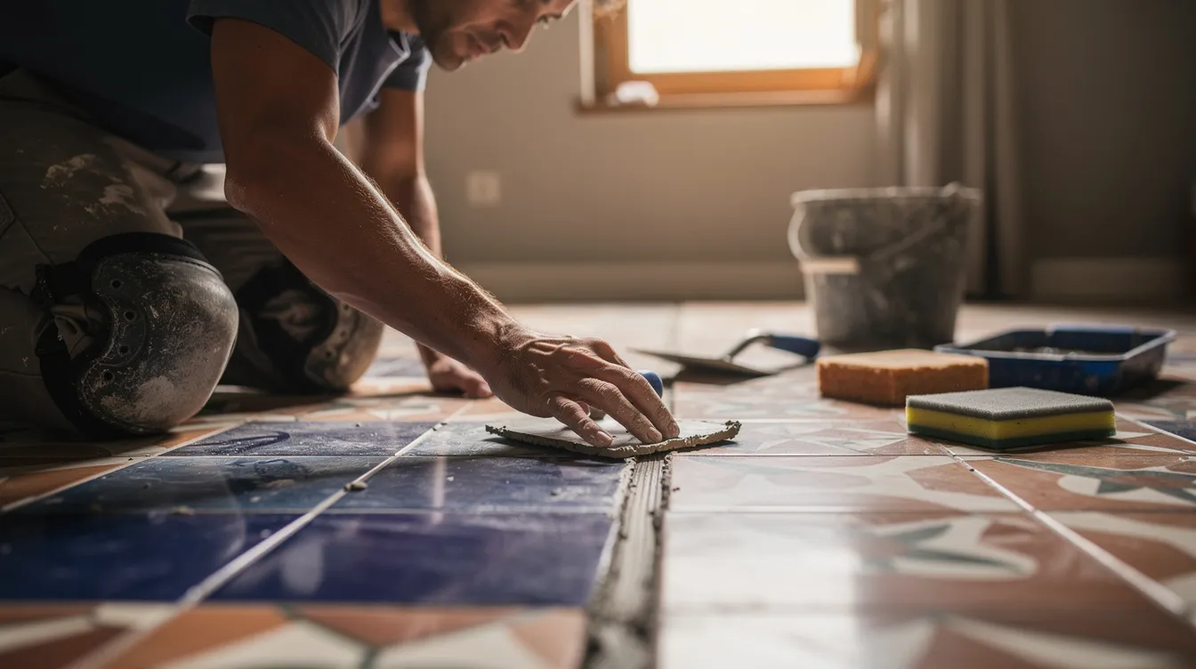Étapes pour refaire un joint de carrelage sur un joint existant